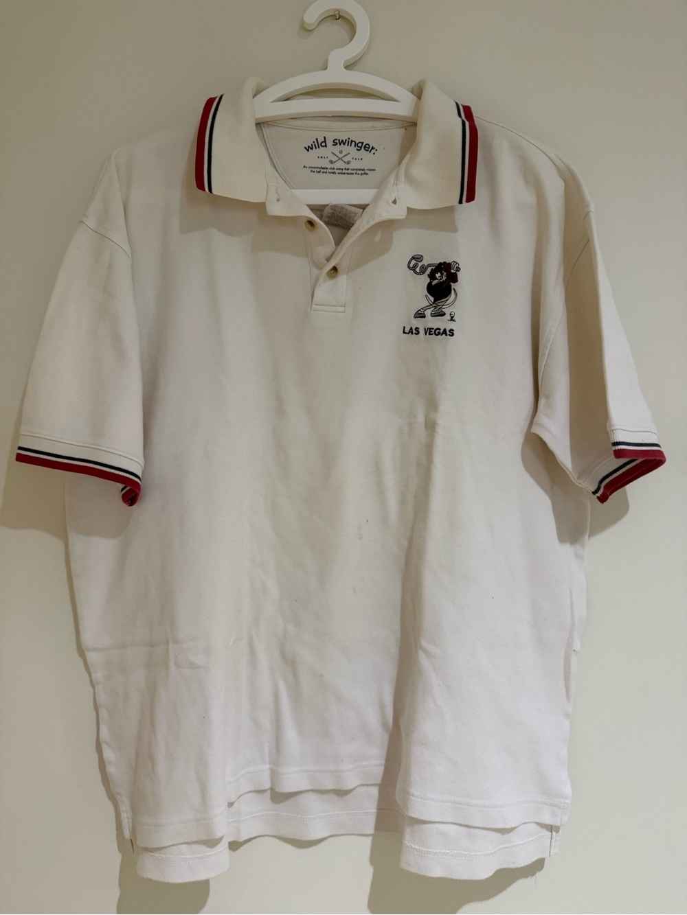 Cutest Wild Swinger Las Vegas Warner Bros. Polo, size L